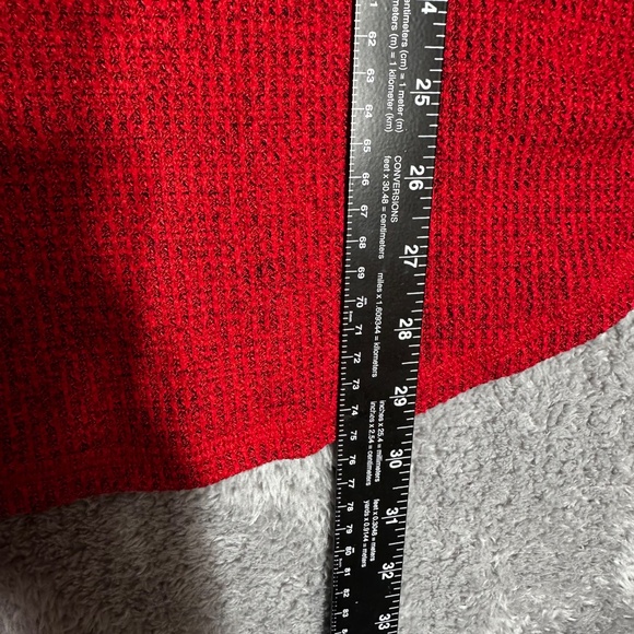 Time and Tru Women’s Sweater XL Red Cowl Neck Long Sleeve Pullover Plus Size - Picture 3 of 7